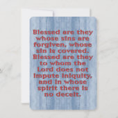 ストーンクロスカズユー問題Psalm 32 1 カード (裏面)