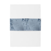 ストーングリッター結婚ズダスティブルーID647 招待状ベリーバンド (裏面例)