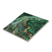 ストーングリーン金ゴールドアゲートマーブル タイル (側面)