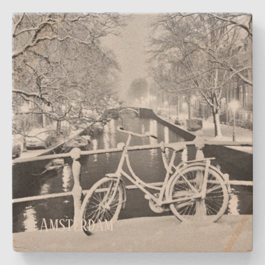 ストーンコースターアムステルダムインザスノー ストーンコースター (正面)