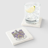 ストーンコースターウィズ家紋 ストーンコースター (横)