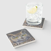 ストーンコースターフクロウ ストーンコースター (横)