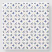 ストーンコースターブルーホワイトデルフトチノイスリーシック ストーンコースター (正面)