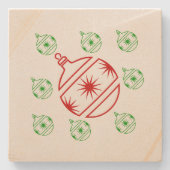 ストーンコースターホリデーオーナメント ストーンコースター (正面)