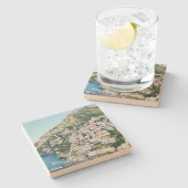 ストーンコースターポジターノ，イタリア ストーンコースター (横)