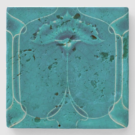 ストーンコースターマーブルアールヌーボー ストーンコースター (正面)