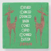 ストーンコースター – サンタのトナカイ – ルドルフ (正面)