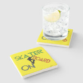 ストーンコースター – ボード上スケーター (横)