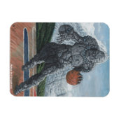 ストーンゴーレム遊のバスケットボールフレキシブルマグネット マグネット (横)