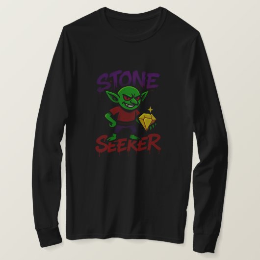 ストーンシーカー – ファンタジーゴブリン | ブラックのみ Tシャツ (デザイン正面)