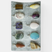 ストーンズと宝石ジュエリーチャームバナー 横断幕 (縦)