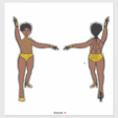 ストーンズの列くもの巣バックイエロー#1 シール (シート)