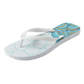 ストーンズカラフルlビーチとブルースカイlバカンス ビーチサンダル (アングル)