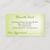 ストーンズゼンセラピスト名刺 予約カード (裏面)