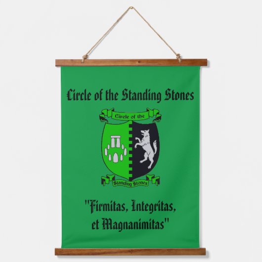 ストーンズロッジバナー 吊り下げ型タペストリー (正面)
