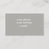 ストーンズ写真抽象芸術自然名刺 名刺 (裏面)