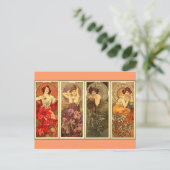 ストーンズ大切- アールヌーボー ポストカード (スタンド正面)