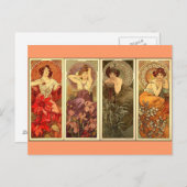 ストーンズ大切- アールヌーボー ポストカード (正面/裏面)