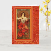 "ストーンズ大切 – ルビー" 1900 - 7月誕生日カード カード (黄色い花)