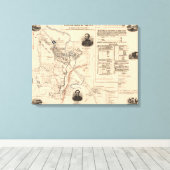 ストーンズ川の戦い – 南北戦争パノラマ2 キャンバスプリント (インサイチュ (ウッドフロア))