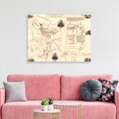 ストーンズ川の戦い – 南北戦争パノラマ2 キャンバスプリント (インサイチュ (リビング))