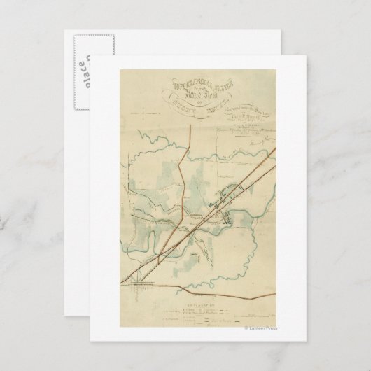 ストーンズ川の戦い – 南北戦争パノラマ ポストカード (正面/裏面)