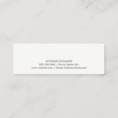 ストーンズ |インテリアデザイン |不動産実在代理業者 スキニー名刺 (裏面)