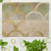 ストーンタイルデザインバイチャリティラザリス キッチンタオル (折り畳み)