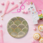 ストーンタイルデザインバイチャリティラザリス ペーパープレート (パーティー)