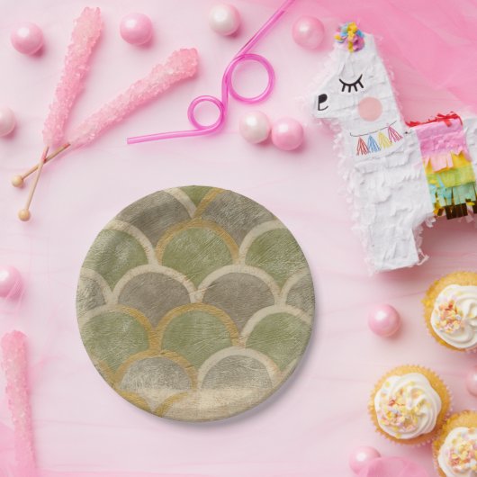 ストーンタイルデザインバイチャリティラザリス ペーパープレート (パーティー)