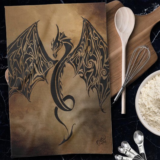 ストーンドラゴントライバル キッチンタオル