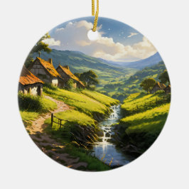 ストーンハウズ素朴ズビレッジ セラミックオーナメント