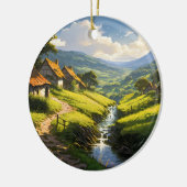 ストーンハウズ素朴ズビレッジ セラミックオーナメント (左)