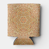 ストーンビーチヴィンテージフラクタル万華鏡のように千変万化するパターン 缶クーラー (正面)