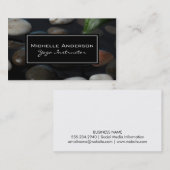 ストーンブラックフレーム白縁ど 名刺 (正面/裏面)