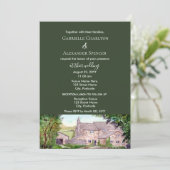 ストーンブリッジウォーターカラー結婚式招待状 招待状 (スタンド正面)