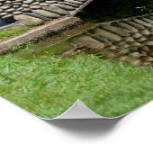 ストーンブリッジリリパズ自然鏡抽象芸術 ポスター (角)