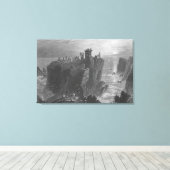 ストーンヘブンの近くのドゥノタール城の眺め キャンバスプリント (インサイチュ (ウッドフロア))