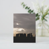 ストーンヘンジのシルエット ポストカード (スタンド正面)