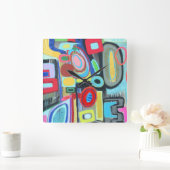 ストーンヘンジウォール時計 スクエア壁時計 (ホーム)