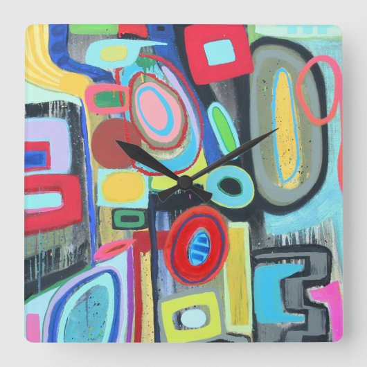 ストーンヘンジウォール時計 スクエア壁時計 (正面)