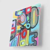 ストーンヘンジウォール時計 スクエア壁時計 (傾斜)