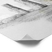 ストーンヘンジ古代のモニュメントポスター – 神秘的な芸術 ポスター (角)