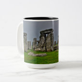 ストーンヘンジ古代の権力史跡地 ツートーンマグカップ (正面左)