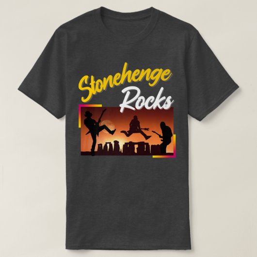 ストーンヘンジ岩ストーンヘンジのお土産 – Stonehenge Tシャツ (デザイン正面)