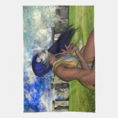 ストーンヘンジ瞑想 キッチンタオル (縦)