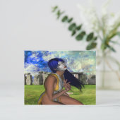 ストーンヘンジ瞑想 ポストカード (スタンド正面)