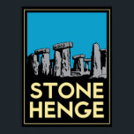 ストーンヘンジ石ヘンジ芸術デコ・レトロ・ポスター ポスター<br><div class="desc"></div>