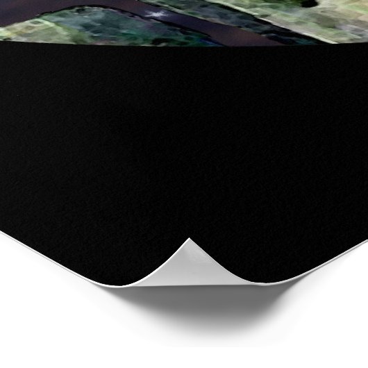 ストーンヘンジ神秘的なドルイド・アートMytho-ファンタジー ポスター (角)