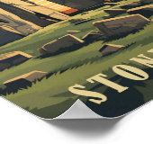 ストーンヘンジ統一されたキングダム有名な旅行プレイス ポスター (角)